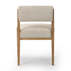 Chaise de salle à manger en teck massif avec coussin, design moderne écologique et ergonomique pour restaurants et hôtels de luxe - Product Image 6
