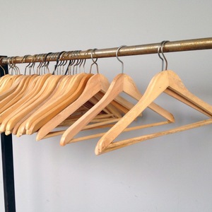 Natural Wooden Clothes <b>Hangers</b> from Vietnam Wholesale Affordable Wholesale for Clothing Stores - Product Image 4