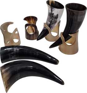 Organic Eco-Friendly Carved Viking <b>Drinking</b> <b>Horn</b> with Animal Design-Medieval Beverage Container for Art Collectibles - Product Image 3