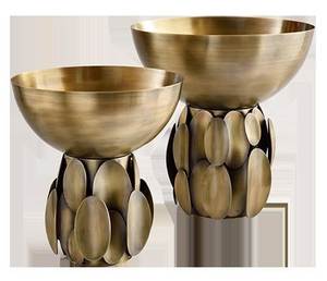 Tazón de Servir de Metal Plateado Pulido de Primera Calidad con Diseño Simple y Duradero para Restaurantes, Hoteles, Servicios de Catering y Fiestas - Product Image 1