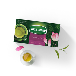 Factory Wholesale Herbal Energy Tea Bags Lotus <b>Flower</b> Scented Green Tea Filter Bag Triangle Bags Tea Packaging Box - Product Image 1