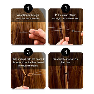 Kit d'outils pour extensions de cheveux, pinces métalliques professionnelles pour l'installation et le retrait, couleur or, qualité supérieure pour salon - Product Image 6