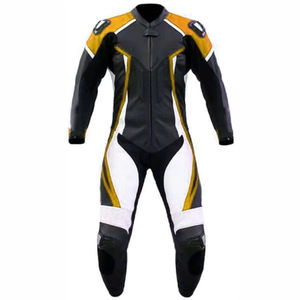 Nouvelle arrivée : Combinaison de moto en cuir de vachette véritable, style tendance, vente en ligne, prix raisonnable. - Product Image 5