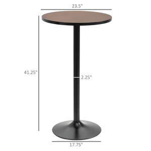 Tavolo Alto Moderno Minimalista Pieghevole per Cocktail, per Casa, Seminterrato, Hotel ed Eventi, in Legno e Acciaio - Product Image 3