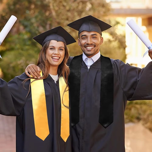 Estola de Graduación Personalizada en V, Color Unisex, 100% Poliéster, Tejido Liso, para Ceremonias Universitarias, Eventos de Coro - Product Image 3
