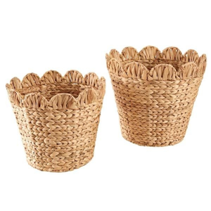 Bohemian Natural Handmade Woven Water Hyacinth <b>Basket</b> Cheap Wholesale Manufacturer Eco-friendly Design For Living Room - Product Image 2
