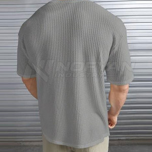 Camisetas de algodón oversize para hombre, estilo streetwear, corte relajado, transpirables, manga corta, para verano, gimnasio, entrenamiento, uso diario. - Product Image 4