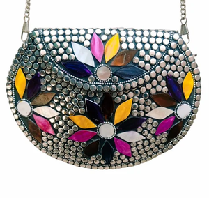 Mini bolsos de mano bordados de estilo chino para mujer, al por mayor precio de fábrica, bolsos de Metal para mujer, adornos de jardín - Product Image 6