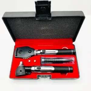 Set de Otoscopio y Oftalmoscopio Eléctrico de Fibra Óptica Mini |   Kit de Examen de Oído y Ojo para Diagnóstico ENT para Estudiantes de Medicina y Veterinaria - Product Image 1