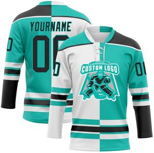 Jersey de Hockey sobre Hielo de Primera Calidad, 100% Poliéster, Antibacterial, de Secado Rápido, Personalizado con Nombre de Equipo, Unisex, para Adultos, para Práctica y Partidos - Product Image 6