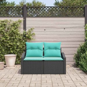 Sofá de Jardín de Poliratán Gris 123 x 62 x 69 cm, Muebles de Exterior Elegantes - Product Image 3