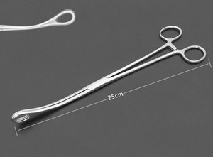 Foerster Ballenger 18cm Curved Straight <b>Sponge</b> Holding Dressing Forceps Manual Instrument Set Stainless Steel Reusable AS-786 - Product Image 2