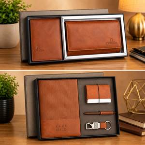 Set de Regalo Empresarial Ecológico, Cuaderno A5 y Bolígrafo, Cubierta de Corcho y Cuero PU, Impresión Personalizada para Trabajo, Estudio y Viajes - Product Image 3