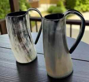 Mug à boire en corne de buffle Viking avec motif gravé, écologique, fait main, haute qualité - Product Image 5