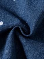Pantalon en jean délavé pour homme, coupe classique gothique, noir et bleu color-block, écologique, imperméable, coupe ample à jambe large, effet vieilli