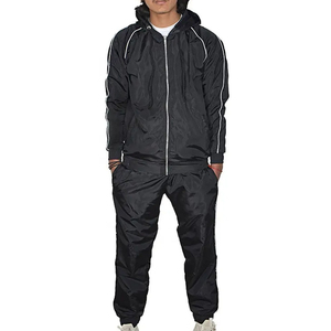 Chándal Deportivo Transpirable para Hombre, Cortavientos, Conjunto Completo, Fabricación OEM, Alta Calidad, Personalizado con Serigrafía, Ligero, Primavera 2 1 - Product Image 1