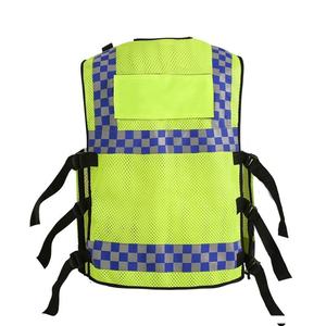High Visibility Safety Vest with Reflective Stripes Multiple Pockets Polyester Material CE Certified for Workwear Use - Product Image 4