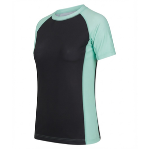 Rashguard pour femmes de qualité supérieure, en promotion, sur mesure, design uni, couleurs unies, pour la gym et le fitness. - Product Image 2