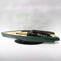 WALLY POWER 118 Modèle de bateau rapide en bois peint, personnalisable, de qualité supérieure, fabriqué à la main, avec taille sur mesure