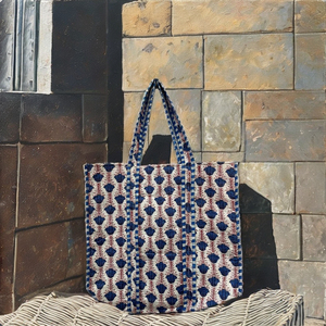 Women's Customized <b>Vintage</b> Patterned Cotton <b>Tote</b> <b>Bag</b> Multicolor Durable Zipper Fashionable <b>Bag</b> Lightweight Winter Summer <b>Bags</b> - Product Image 3