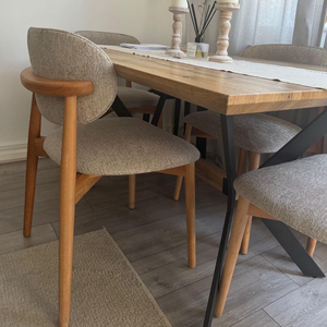 Chaise de salle à manger moderne et confortable en bois de caoutchouc massif pour la maison et le bureau – Meilleur prix – Ensemble de meubles de salon en gros - Product Image 4
