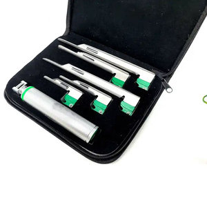Ensemble de laryngoscope vétérinaire, 5 lames Miller, 75-210 mm, kit d'intubation, instruments chirurgicaux manuels en acier inoxydable - Product Image 3