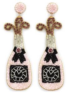 Pendientes elegantes hechos a mano con cuentas de colores, estilo bohemio, accesorios de moda al mejor precio. - Product Image 4