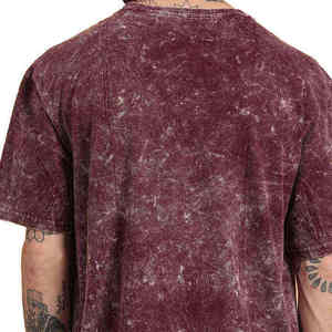 Camiseta al por mayor de algodón 100% con lavado ácido, estilo streetwear para hombre - Product Image 5