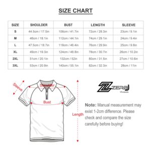 Chemise de golf pour homme à manches courtes, coupe ajustée, anti-transpiration, performance, col classique, imprimé fantaisie, polo décontracté - Product Image 6