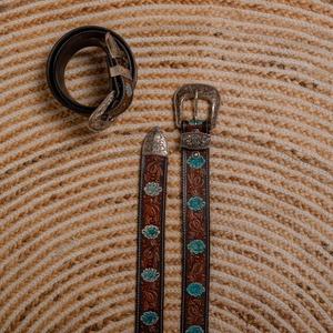 Ceinture de cowboy western au design gaufré floral et fabricant de gros de cuir de meilleure qualité pour hommes et femmes - Product Image 2
