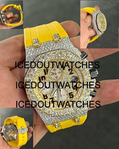 Nuevo Reloj de Lujo con Diamantes VVS Moissanite, Relojes Mecánicos Automáticos de Oro para Hombre, Elegante y con Estilo - Product Image 4