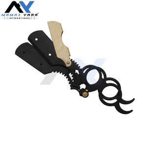 Professional Ring Handle Straight Razor Single Blade Cut Throat Barber Shavette <b>Mens</b> Salon Home Grooming Shaving Tool - Product Image 3