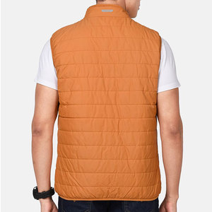 Gilet matelassé en toile respirante et écologique de qualité supérieure, dernières créations, couleur unie, tenue décontractée d'automne pour l'extérieur, personnalisable - Product Image 4
