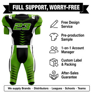 Camiseta de Fútbol Americano Personalizada para Hombre, Sublimada, Transpirable, de Poliéster, Cuello en V, Manga Corta, Número de Equipo 23 - Product Image 2