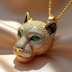 Colgante Hiphop Personalizado con Forma de Animal, Chapado en Oro, Moissanita VVS, Totalmente Engastado, con Engaste de Bisel Estilo Rapper, Colgantes y Dijes Finos para Hombre - Product Image 5