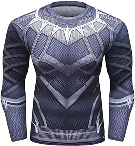 Nuevas llegadas: Camisetas de compresión de manga corta con diseño clásico estampado, ropa deportiva para exteriores, camisetas de compresión para hombre. - Product Image 5