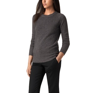 เสื้อสเวตเตอร์ถักไหมพรมคอวีสำหรับผู้หญิง คุณภาพส่งออก สีตามสั่ง โลโก้ตามสั่ง สวมใส่สบาย ผลิตจากบังกลาเทศ - Product Image 1