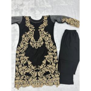Conjunto de Top y Pantalón para Fiesta con Pedrería de Perlas, Talla XL - Product Image 1