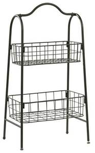 Offres directes d'usine : Panier de rangement avec poignée en bois, organisateur de rangement métallique pour la maison, forme carrée, couleur noire - Product Image 6