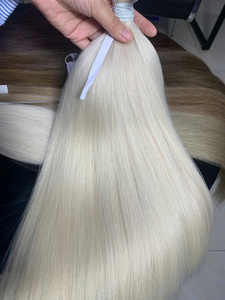 High Quality Natural Hair Color Luxury Vietnamese Cuticle Aligned Strong Ends Straight Extensions Super Double Drawn <b>Top</b> Grade - Product Image 4
