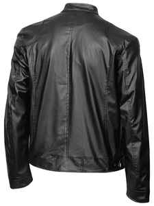 High Quality Custom Mens <b>Jacket</b> Stand Collar Vintage Zipper <b>Leather</b> <b>Jacket</b> Outdoor Autumn <b>Long</b> Sleeve PU <b>Leather</b> <b>Jacket</b> - Product Image 2
