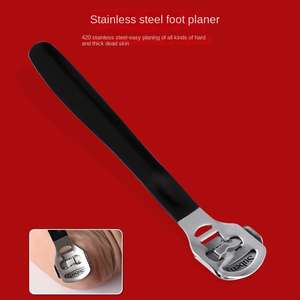 Coupe-ongles et lime à pieds en acier inoxydable avec logo, design masculin, type lime à pieds, éliminateur de callosités ANAAIF - Product Image 3