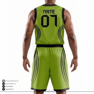 Wholesale Custom Basketball Jersey Sublimation Quick Dry Plus Size Moisture Wicking 100% Polyester Team Sport Uniform - Product Image 2
