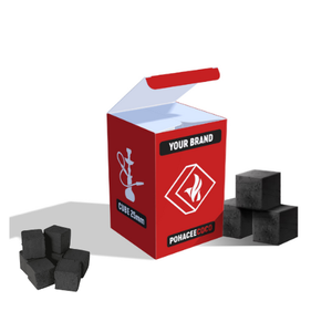 Cachimba de briquetas de carbón Shisha de buena calidad hecha de 100% carbón de cáscara de coco natural OEM Etiqueta Privada baja ceniza larga quema - Product Image 1