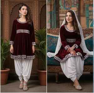 ผู้ผลิตเสื้อผ้าสั่งทำ ดีไซน์ล่าสุด ชุดอัฟกานิสถานสำหรับผู้หญิง ระบายอากาศได้ดี แขนยาว ไซส์ใหญ่ เสื้อผ้าสตรี - Product Image 2