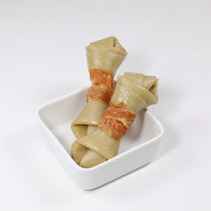 ReadyToShip Pal's Delight Dog Treats Fácil de digerir Sin grano Envoltura de pollo Hueso anudado Cuero crudo Masticables dentales para perros - Product Image 6