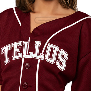 Maillot de baseball de qualité supérieure, couleur personnalisée, service OEM, maillot de baseball uni - Product Image 3