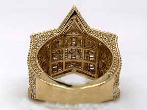 Iced Baguette Moissanite Star Engagement <b>Ring</b> 925 Sterling <b>Silver</b> Hip Hop Cluster Rhodium Plated Luxury Jewelry for <b>Men</b> Women - Product Image 3