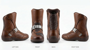 Bottes de moto confortables et personnalisées, protectrices, antidérapantes, imperméables, durables, pour la course, équipement de sécurité pour moto, chaussures pour hommes - Product Image 2