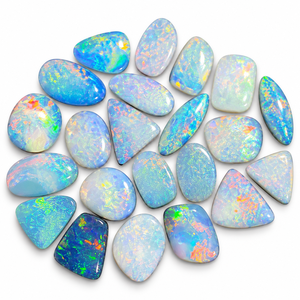 Piedra preciosa de ópalo doble australiano AAA, cabujón de piedras preciosas de ópalo colorido, Ópalo monarca australiano, fabricación de piedras preciosas sueltas para joyería - Product Image 4